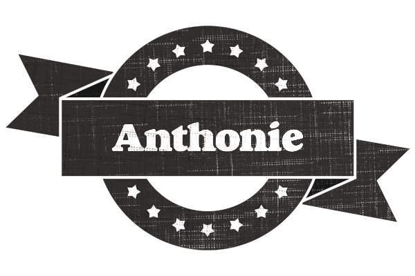 Anthonie grunge logo