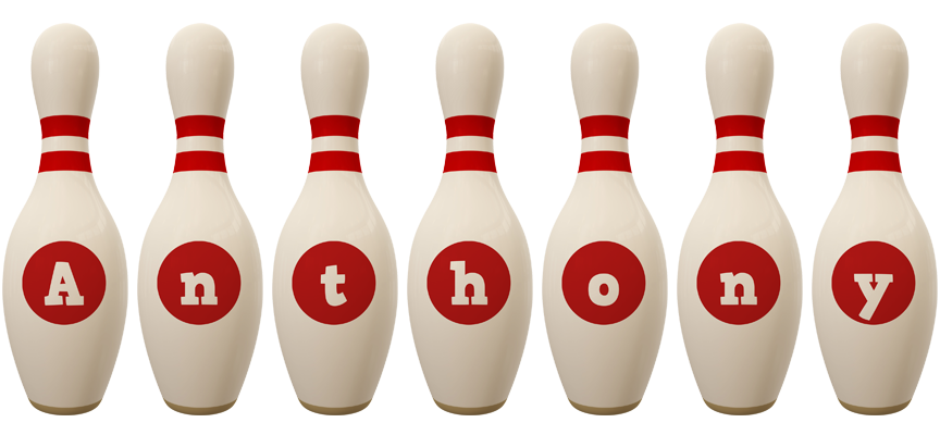 Anthony bowling-pin logo