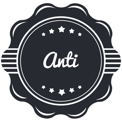 Anti badge logo