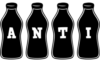Anti bottle logo