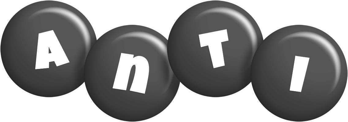 Anti candy-black logo