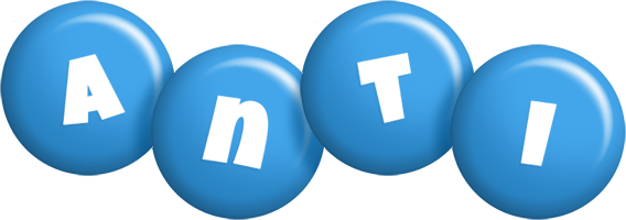 Anti candy-blue logo