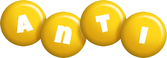 Anti candy-yellow logo