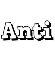 Anti snowing logo