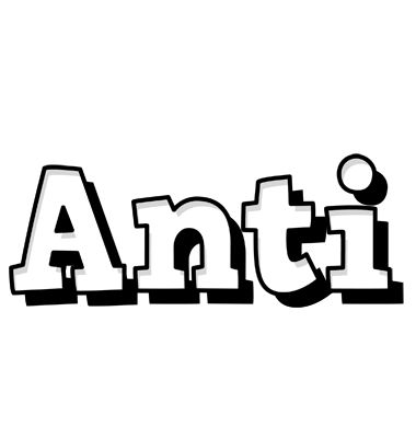 Anti snowing logo