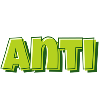 Anti Logo | Name Logo Generator - Smoothie, Summer, Birthday, Kiddo, Colors  Style