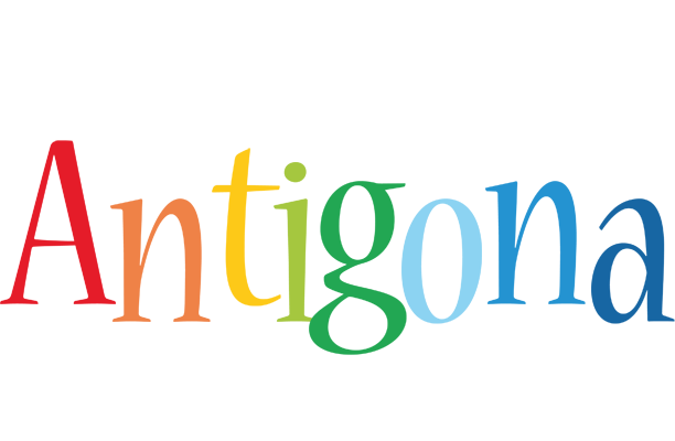 Antigona birthday logo
