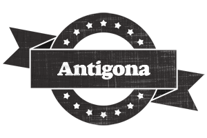 Antigona grunge logo