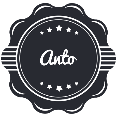 Anto badge logo