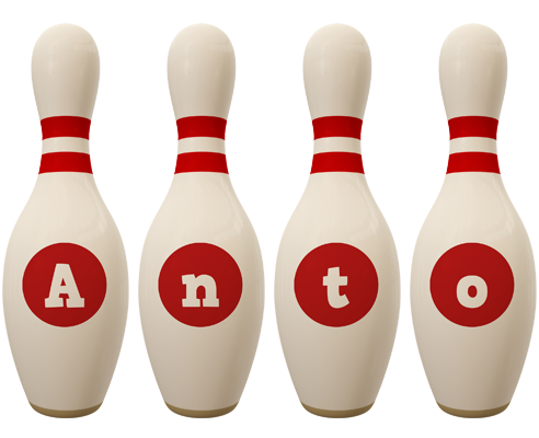 Anto bowling-pin logo