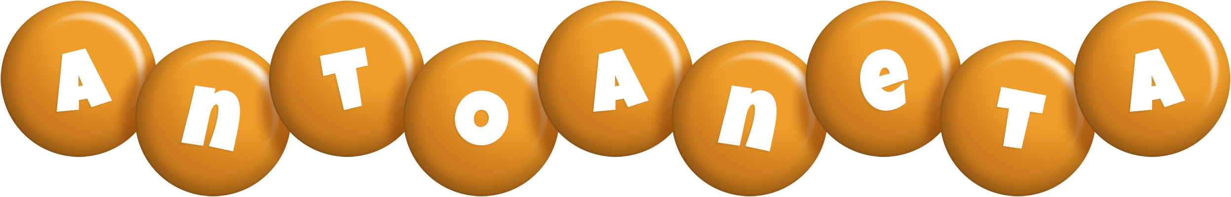 Antoaneta candy-orange logo