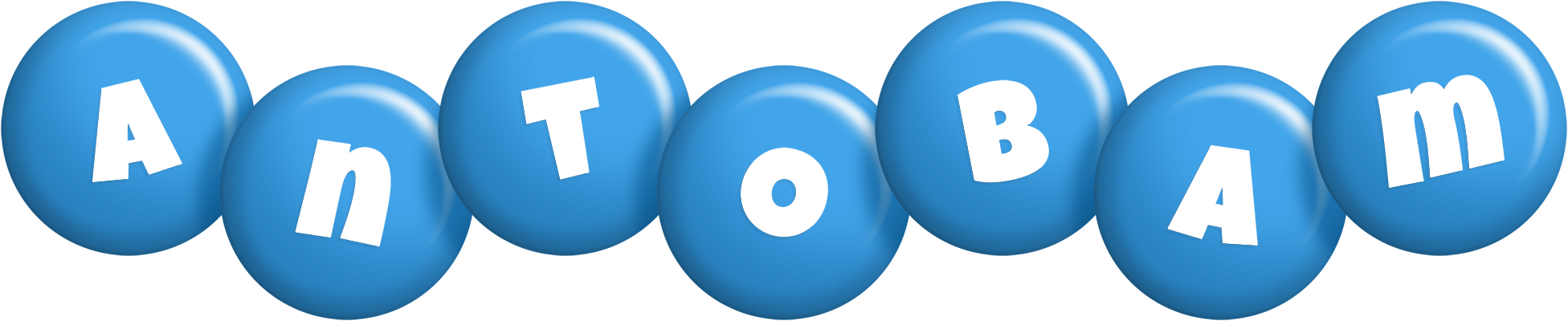 Antobam candy-blue logo