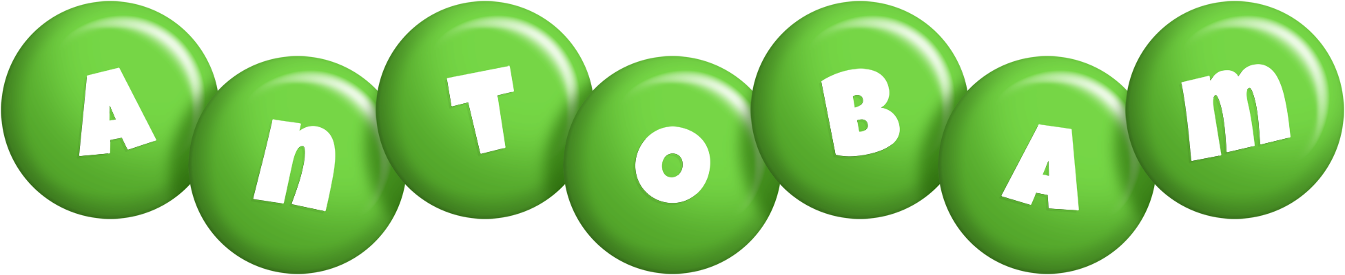 Antobam candy-green logo