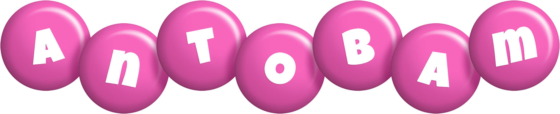 Antobam candy-pink logo
