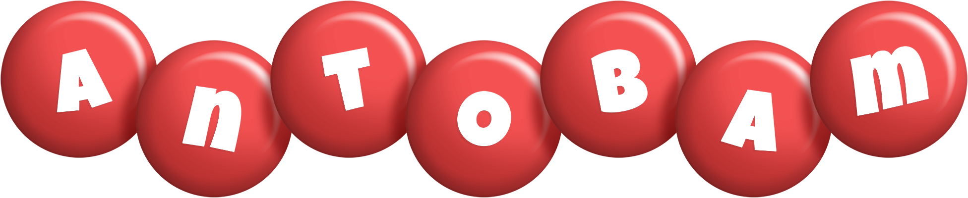 Antobam candy-red logo