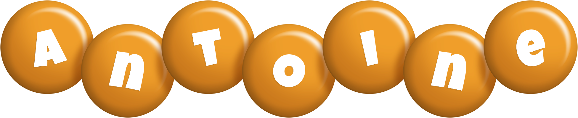 Antoine candy-orange logo