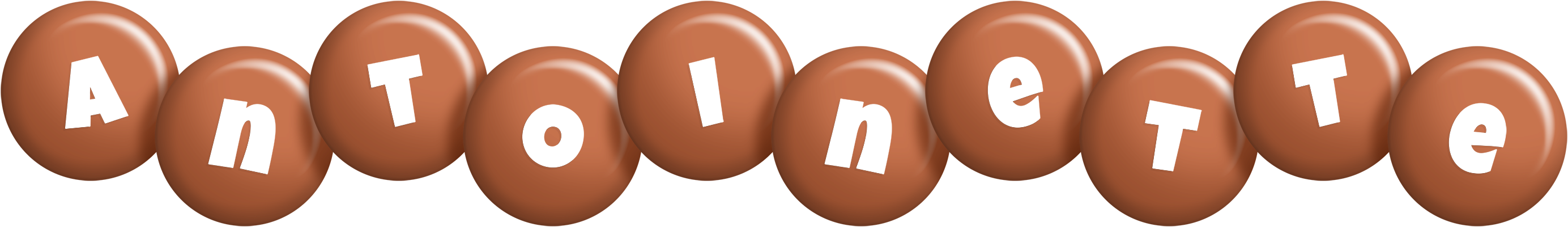 Antoinette candy-brown logo