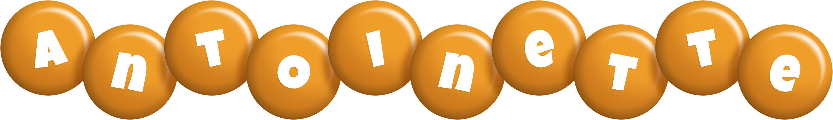 Antoinette candy-orange logo