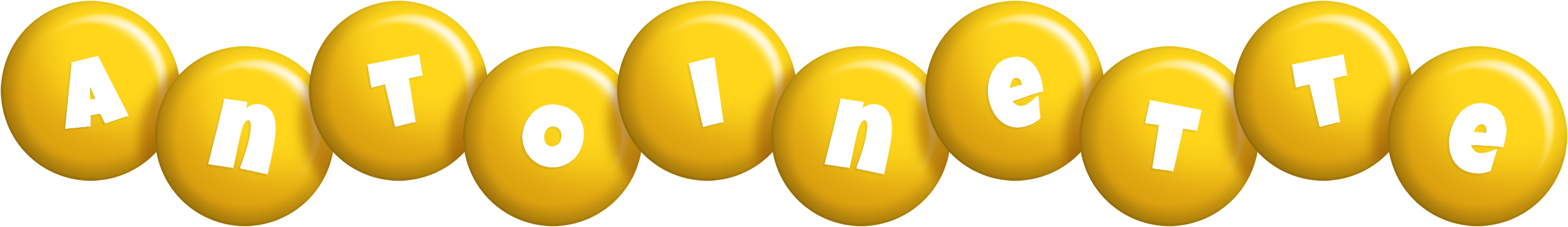 Antoinette candy-yellow logo