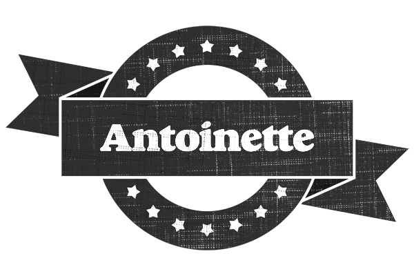 Antoinette grunge logo