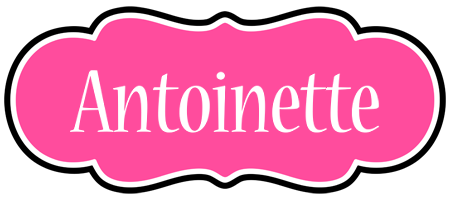 Antoinette invitation logo