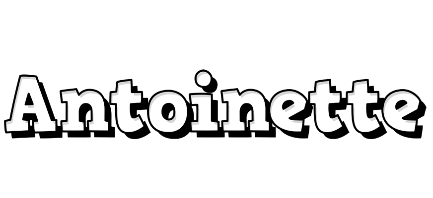 Antoinette snowing logo