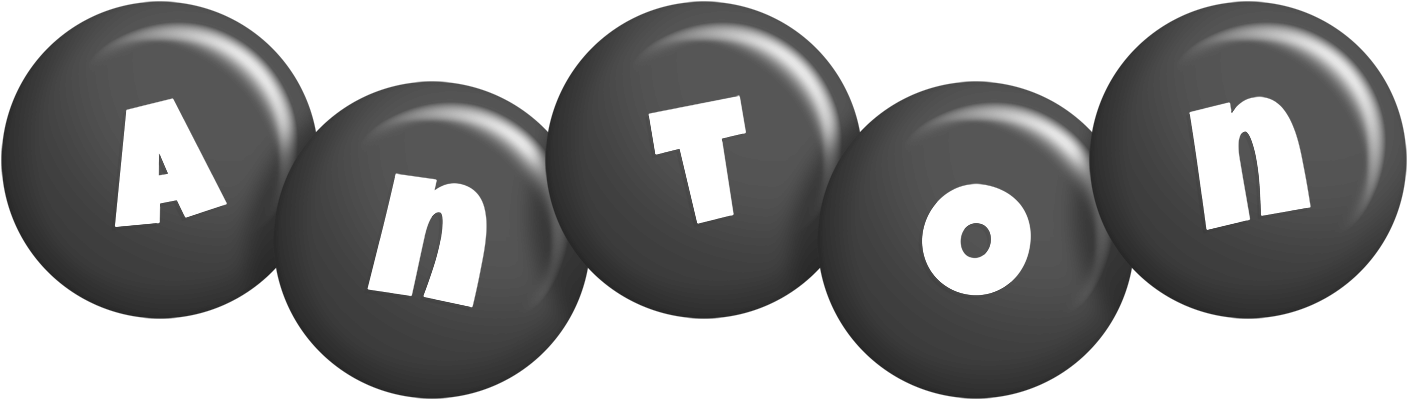 Anton candy-black logo