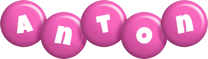 Anton candy-pink logo