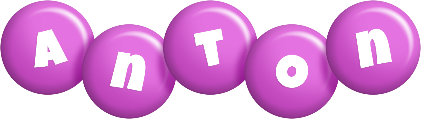 Anton candy-purple logo