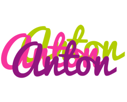 Anton flowers logo