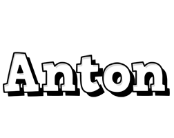 Anton snowing logo