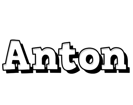 Anton snowing logo