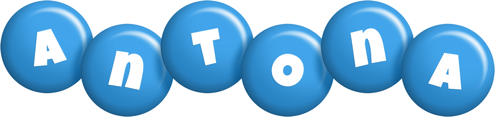 Antona candy-blue logo