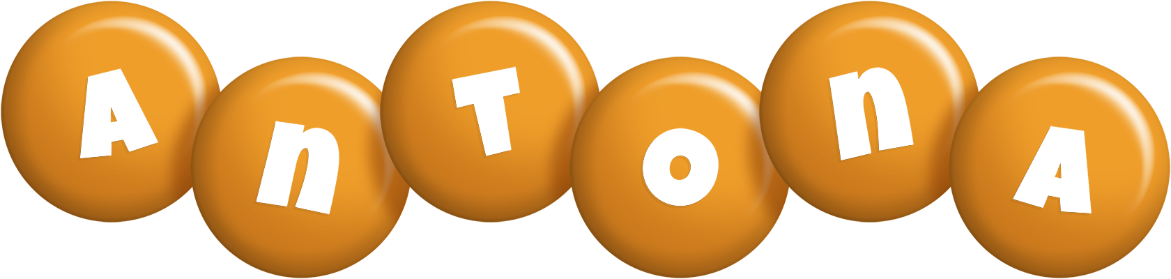 Antona candy-orange logo