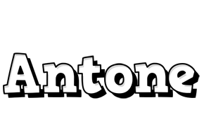 Antone snowing logo