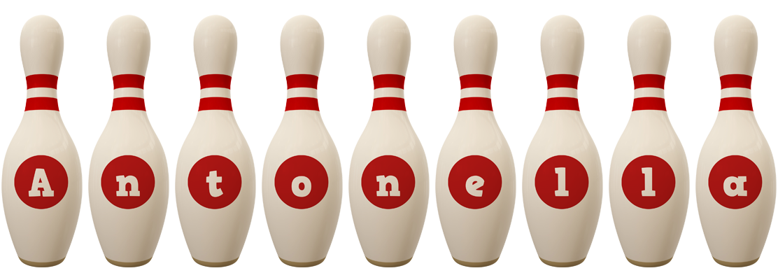 Antonella bowling-pin logo