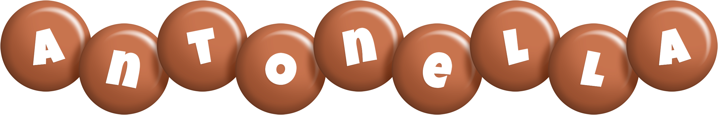 Antonella candy-brown logo