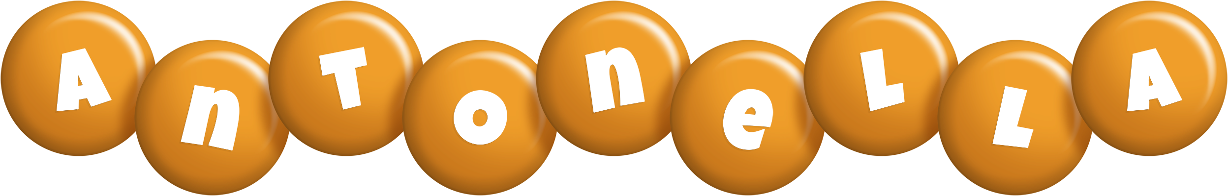 Antonella candy-orange logo