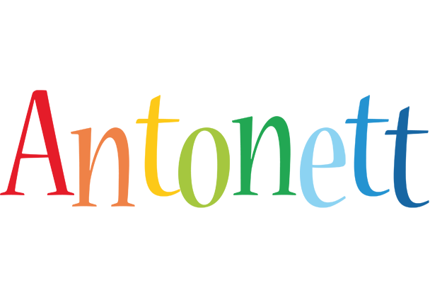 Antonett birthday logo