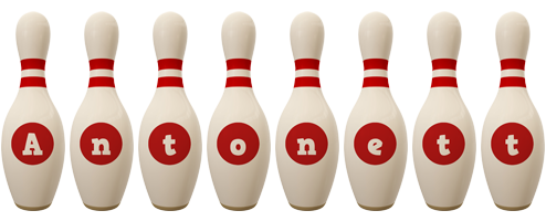 Antonett bowling-pin logo