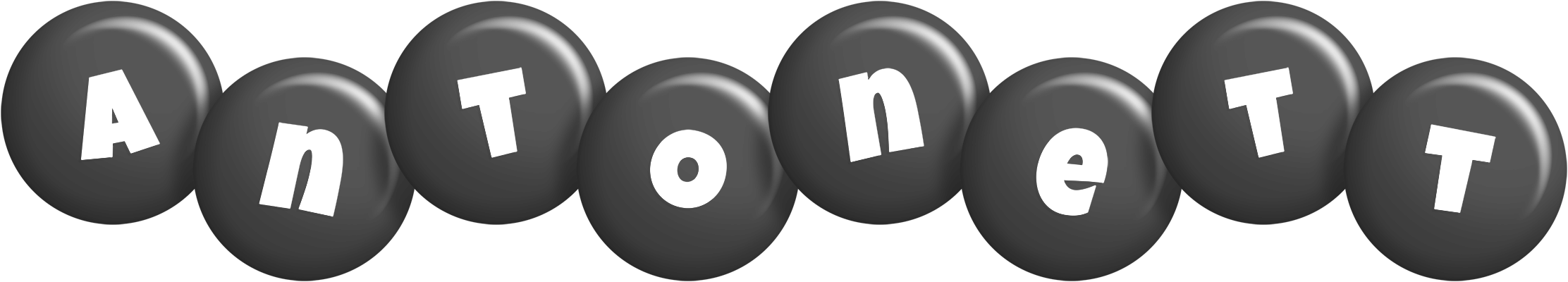 Antonett candy-black logo