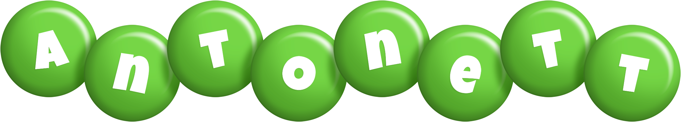 Antonett candy-green logo