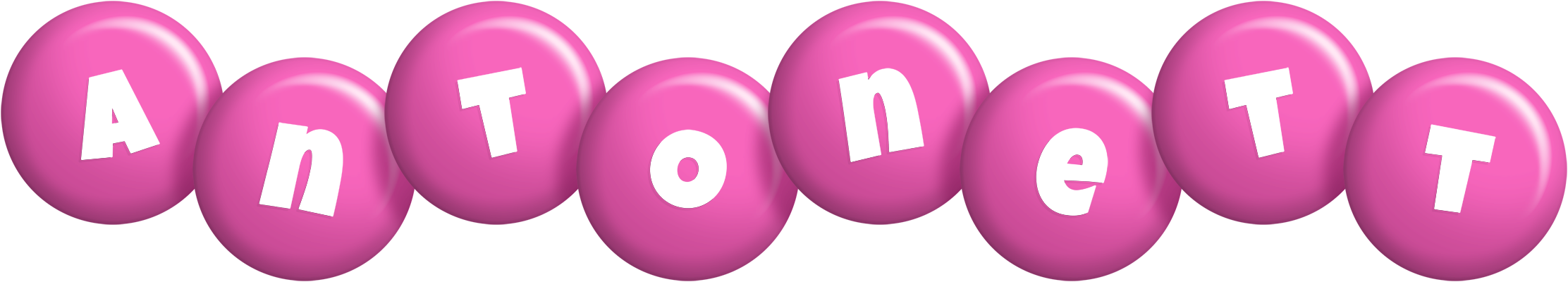Antonett candy-pink logo
