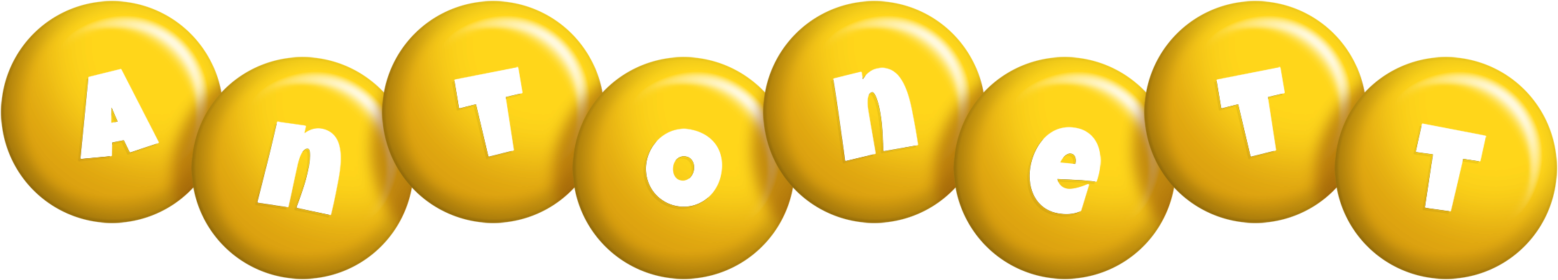Antonett candy-yellow logo