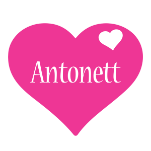 Antonett love-heart logo