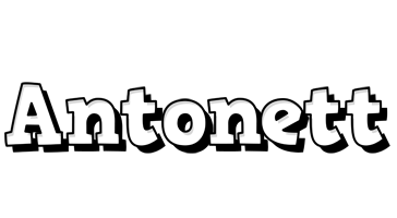 Antonett snowing logo