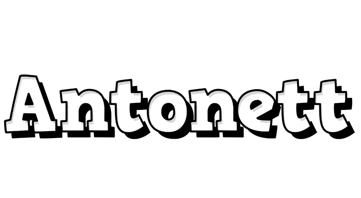 Antonett snowing logo
