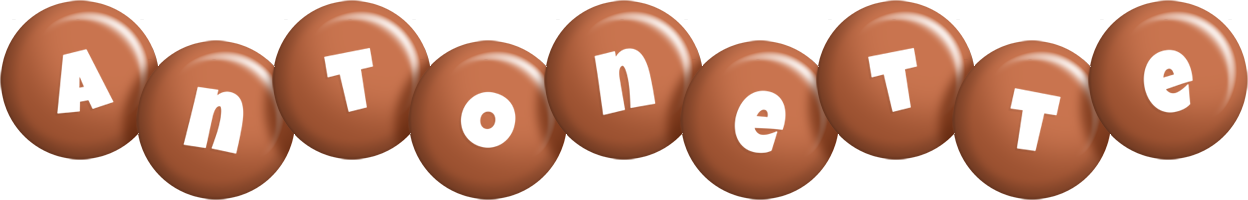 Antonette candy-brown logo