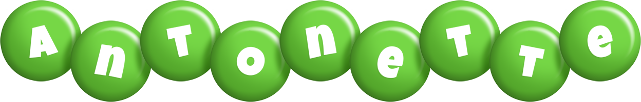 Antonette candy-green logo