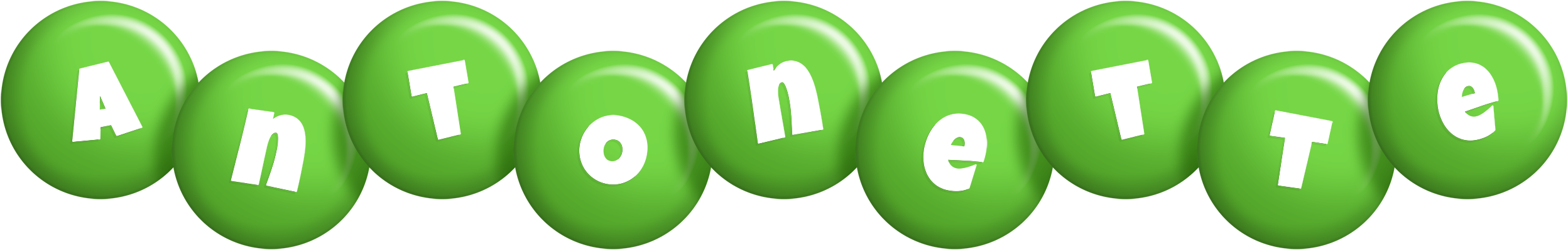 Antonette candy-green logo